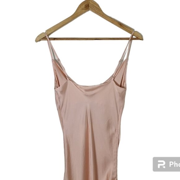 ARITZIA WILFRED Only Ruched Cowl Neckline Slip Mini Dress Women's Size XS - Picture 6 of 15